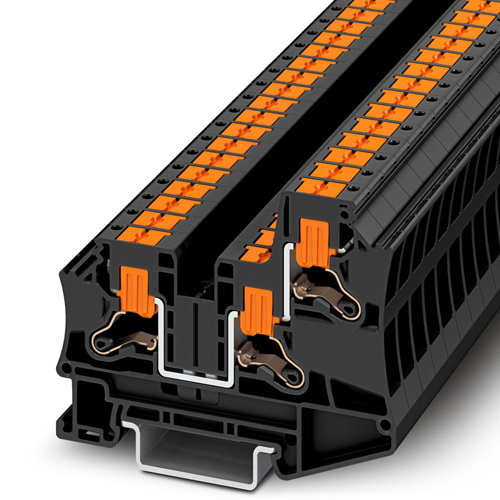 PHOENIX CONTACT -  PTV 6-TWIN BK - Feed-through terminal block